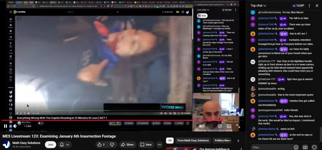 Examining 6 Jan 2021 Insurrection Shoahting as Entirely Fabricated w MathEasySolutions